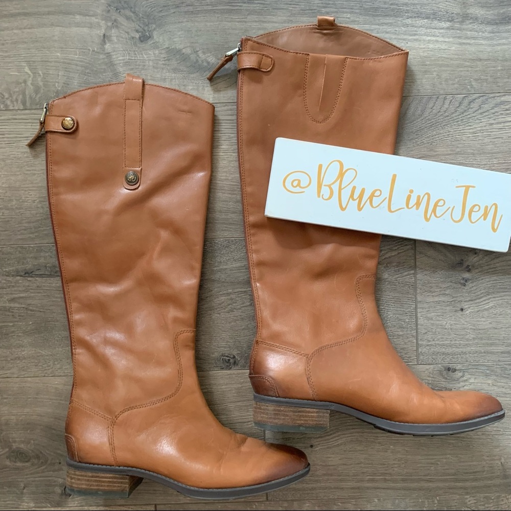 Sam Edelman Penny Leather Whiskey Riding Boots